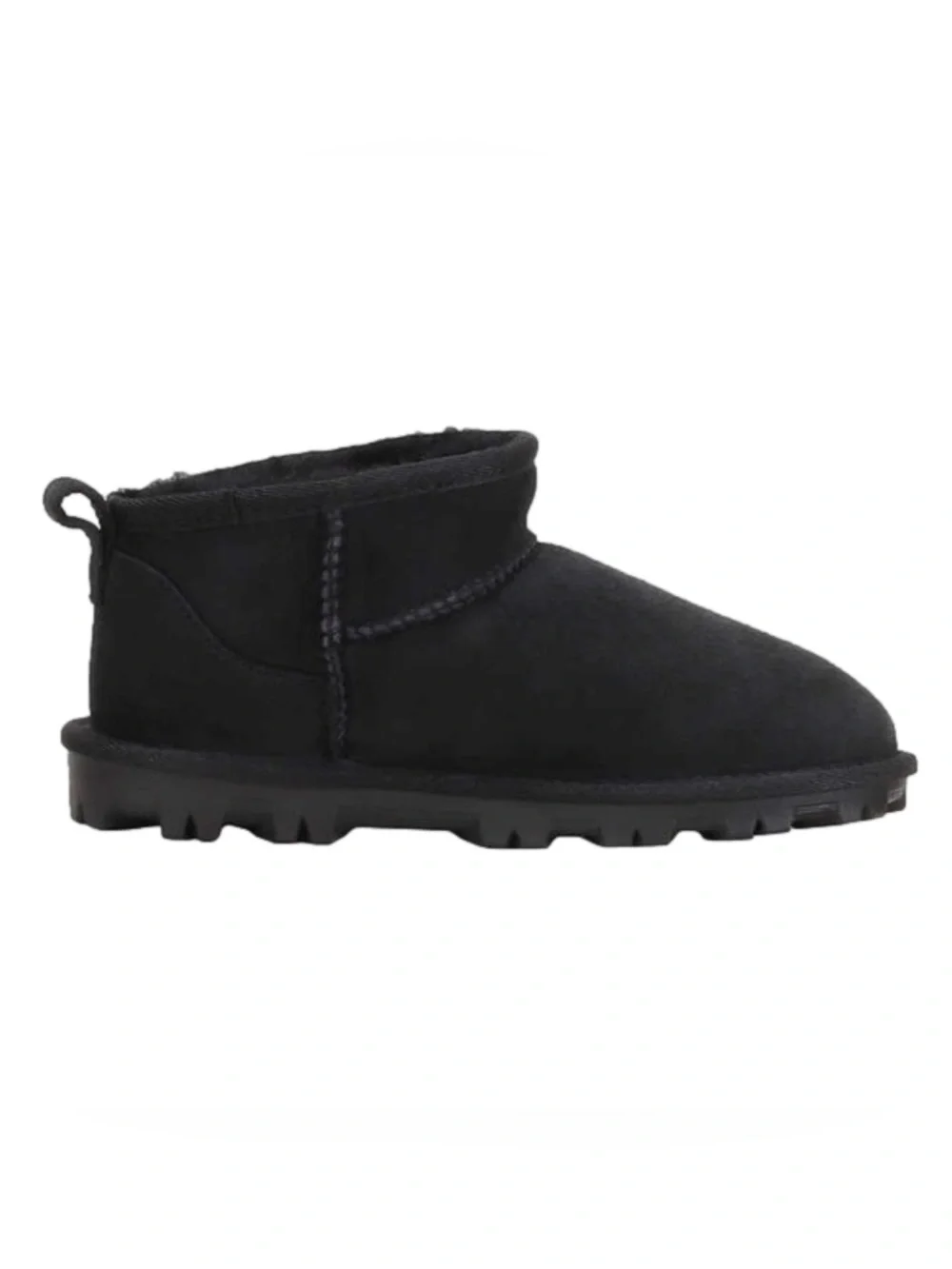 Kirkland Signature Black Shearling Booties Kids Size 1, 2, 3, or 4 NIB NEW